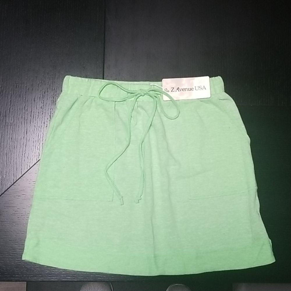 Lime green skirt